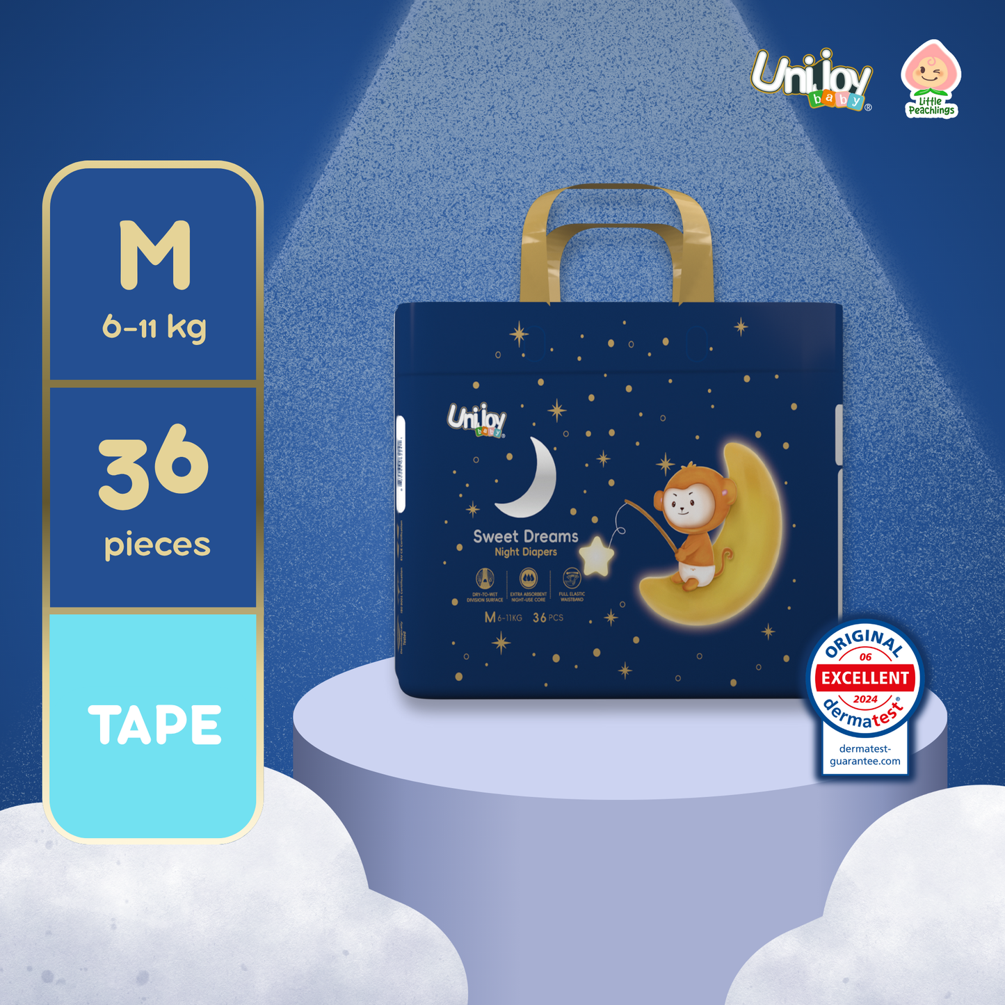 Unijoy Sweet Dreams Tape Diaper (Jumbo)
