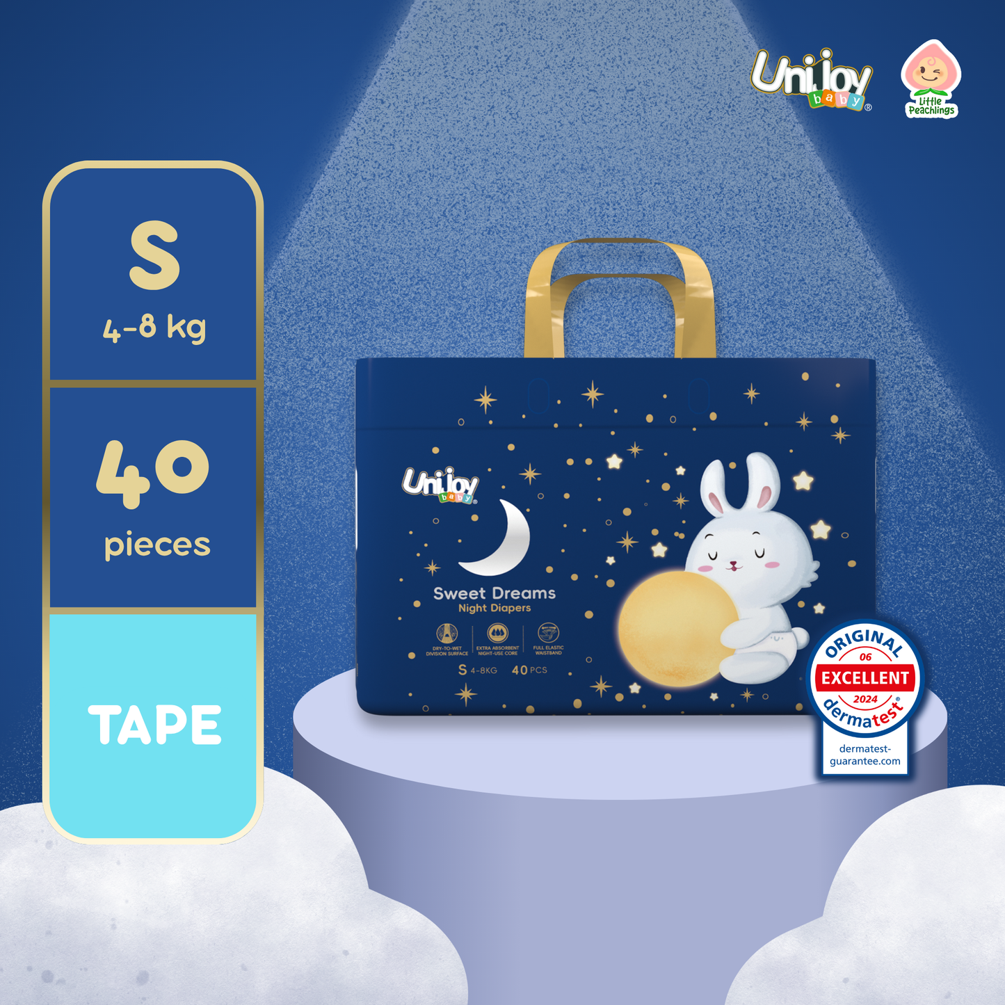Unijoy Sweet Dreams Tape Diaper (Jumbo)
