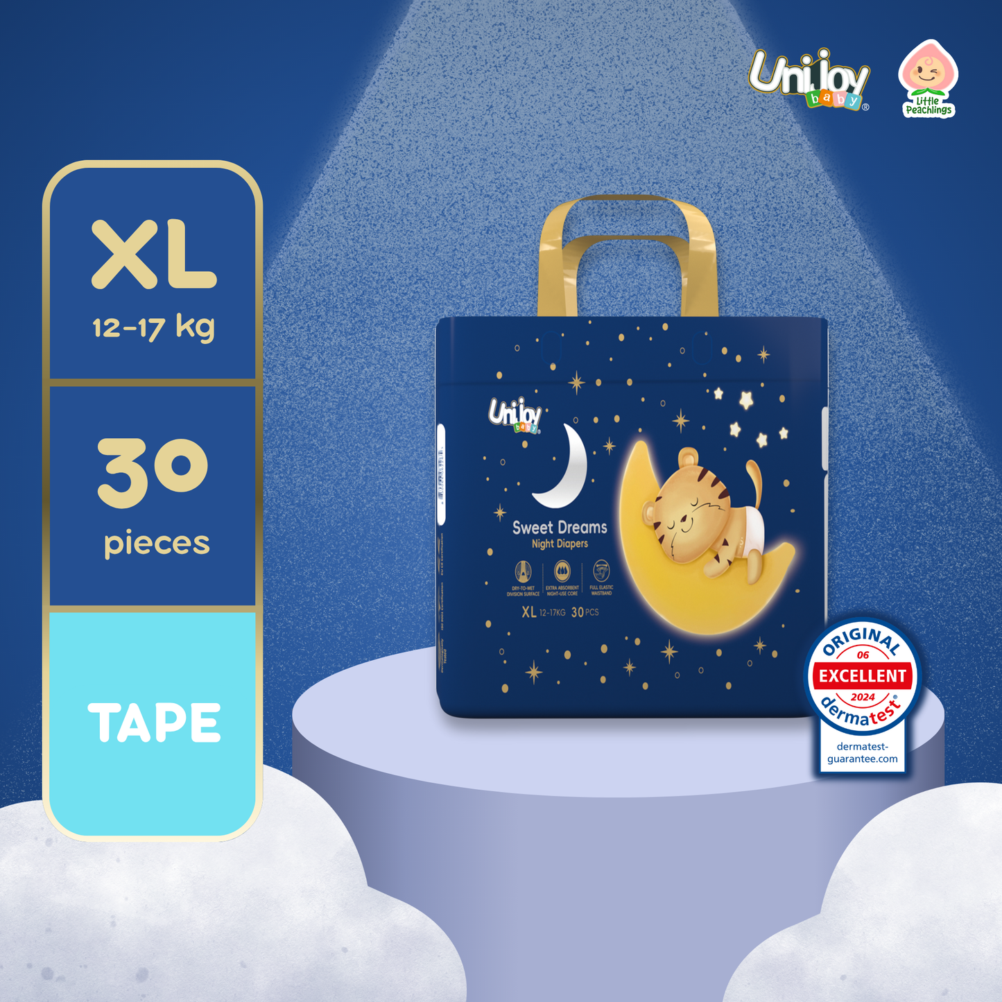 Unijoy Sweet Dreams Tape Diaper (Jumbo)